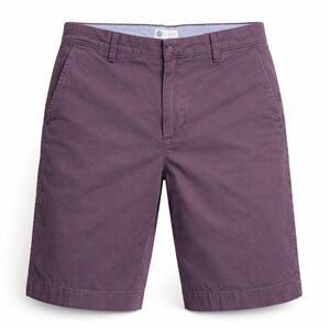 J.Crew Chino Shorts Mens 32 Purple 100% Cotton 9 Inch Inseam 14054 Summer Preppy